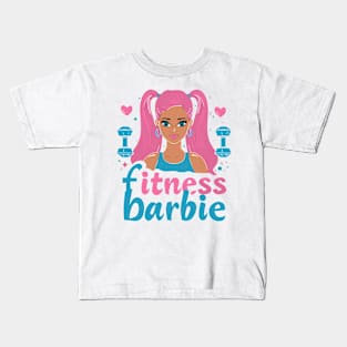 Fitness Barbie Vintage T-shirt 08 Kids T-Shirt